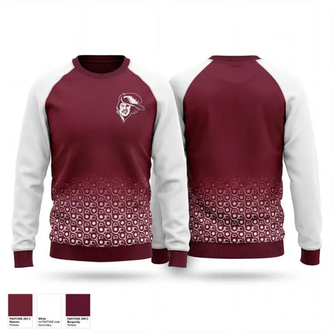 Crew Neck Sweatshirt, Caravel Academy Track & Field, Track & Field, Teamtime, Team time, sublimation, custom sports apparel, team uniforms, spirit wear, spiritwear, sports uniforms, custom shirts, team store, custom team store, fundraiser sports, apparel fundraiser