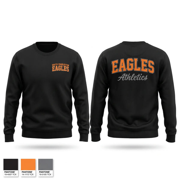 Crew Neck Sweatshirt, South Charleston Eagles, Cheer, Teamtime, Team time, sublimation, custom sports apparel, team uniforms, spirit wear, spiritwear, sports uniforms, custom shirts, team store, custom team store, fundraiser sports, apparel fundraiser
