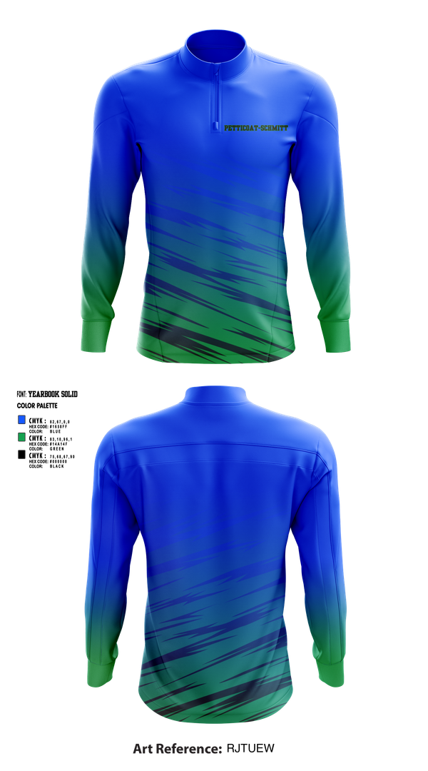 Quarter Zip Jacket, Petticoat-Schmitt, , Teamtime, Team time, sublimation, custom sports apparel, team uniforms, spirit wear, spiritwear, sports uniforms, custom shirts, team store, custom team store, fundraiser sports, apparel fundraiser