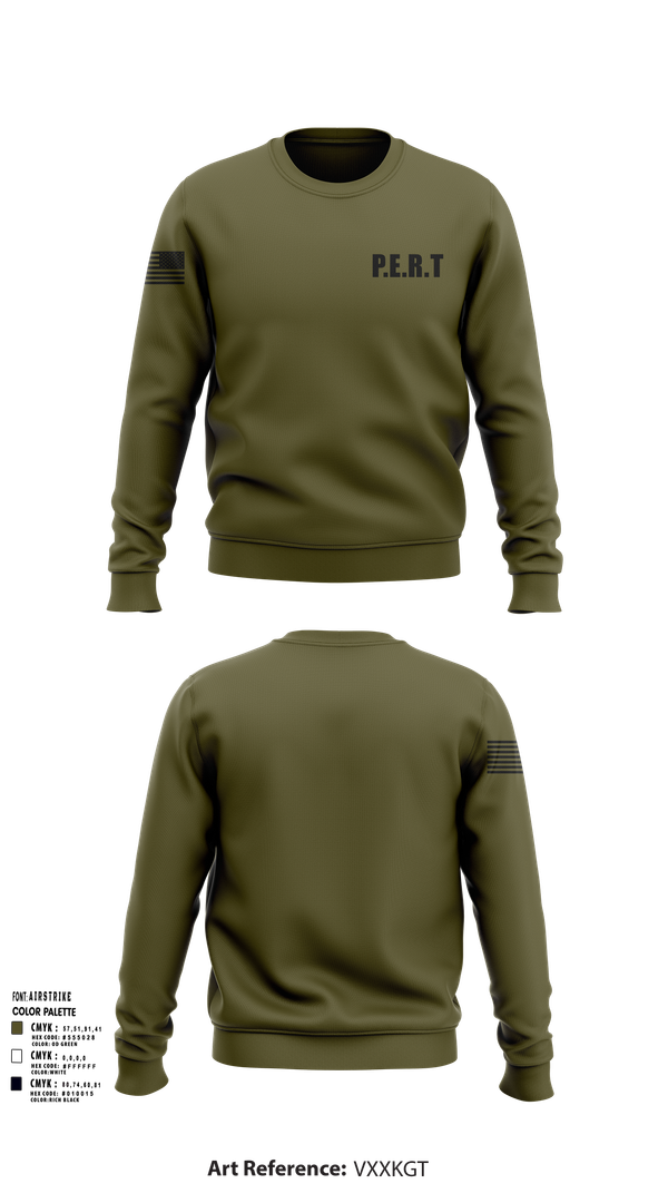 Crew Neck Sweatshirt, P.E.R.T, Police, Teamtime, Team time, sublimation, custom sports apparel, team uniforms, spirit wear, spiritwear, sports uniforms, custom shirts, team store, custom team store, fundraiser sports, apparel fundraiser