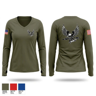 Womens Long Sleeve Vneck Shirt, Sutter County SED, Police, Teamtime, Team time, sublimation, custom sports apparel, team uniforms, spirit wear, spiritwear, sports uniforms, custom shirts, team store, custom team store, fundraiser sports, apparel fundraiser