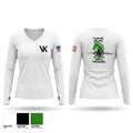 VK 121 Women's Long Sleeve V-neck Shirt - 1