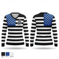 THE DOG POUND 92259475 Women's Long Sleeve V-neck Shirt - 1