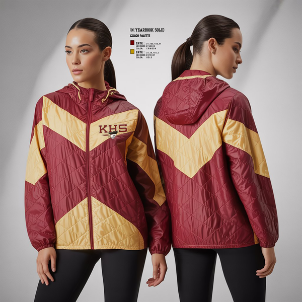 Windbreaker, Kingston High School Cheer, Cheer, Teamtime, Team time, sublimation, custom sports apparel, team uniforms, spirit wear, spiritwear, sports uniforms, custom shirts, team store, custom team store, fundraiser sports, apparel fundraiser