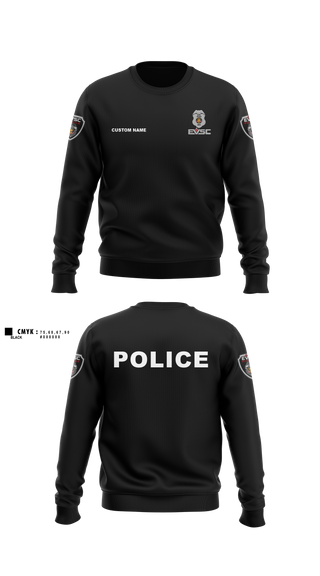Crew Neck Sweatshirt, team name, Police, Teamtime, Team time, sublimation, custom sports apparel, team uniforms, spirit wear, spiritwear, sports uniforms, custom shirts, team store, custom team store, fundraiser sports, apparel fundraiser