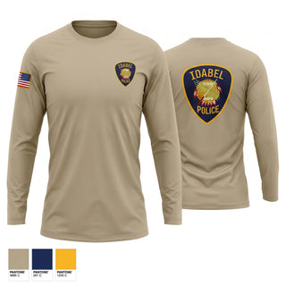 Long Sleeve Performance Shirt, Idabel police, Police, Teamtime, Team time, sublimation, custom sports apparel, team uniforms, spirit wear, spiritwear, sports uniforms, custom shirts, team store, custom team store, fundraiser sports, apparel fundraiser