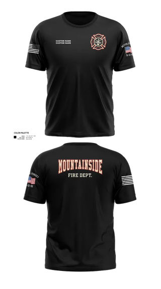 Short Sleeve Performance Shirt, Mountainside Fire Department, Fire Department, Teamtime, Team time, sublimation, custom sports apparel, team uniforms, spirit wear, spiritwear, sports uniforms, custom shirts, team store, custom team store, fundraiser sports, apparel fundraiser