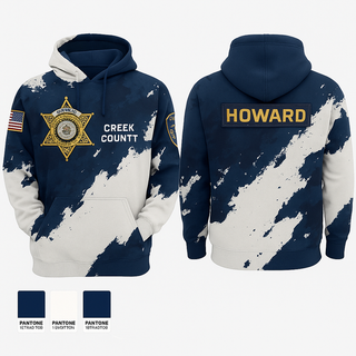 Hoodie, Creek County Sheriff, Police, Teamtime, Team time, sublimation, custom sports apparel, team uniforms, spirit wear, spiritwear, sports uniforms, custom shirts, team store, custom team store, fundraiser sports, apparel fundraiser