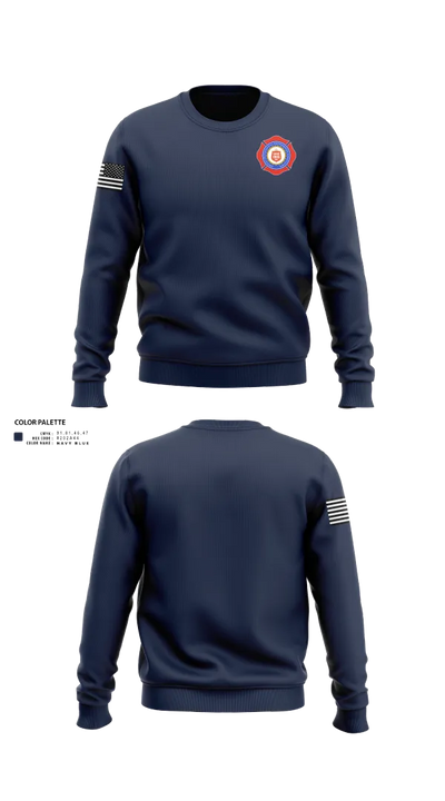 Groves Professional Firefighters Local 1905 75492624 Crew Neck Sweatshirt - 23
