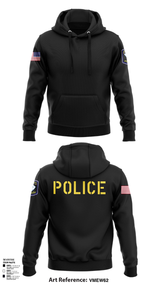 Hoodie, New Ellenton Police Department, Police, Teamtime, Team time, sublimation, custom sports apparel, team uniforms, spirit wear, spiritwear, sports uniforms, custom shirts, team store, custom team store, fundraiser sports, apparel fundraiser