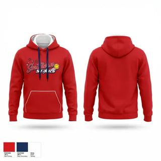 Hoodie, Southern Stars, Softball, Teamtime, Team time, sublimation, custom sports apparel, team uniforms, spirit wear, spiritwear, sports uniforms, custom shirts, team store, custom team store, fundraiser sports, apparel fundraiser