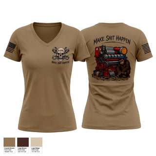 Womens Short Sleeve Vneck Shirt, A GANG, Navy, Teamtime, Team time, sublimation, custom sports apparel, team uniforms, spirit wear, spiritwear, sports uniforms, custom shirts, team store, custom team store, fundraiser sports, apparel fundraiser