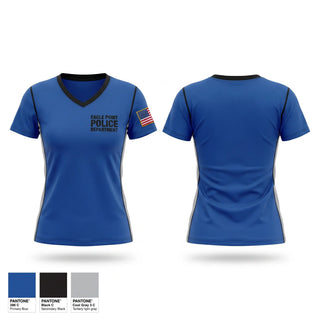 Womens Short Sleeve Vneck Shirt, Eagle Point Police Department, Police, Teamtime, Team time, sublimation, custom sports apparel, team uniforms, spirit wear, spiritwear, sports uniforms, custom shirts, team store, custom team store, fundraiser sports, apparel fundraiser