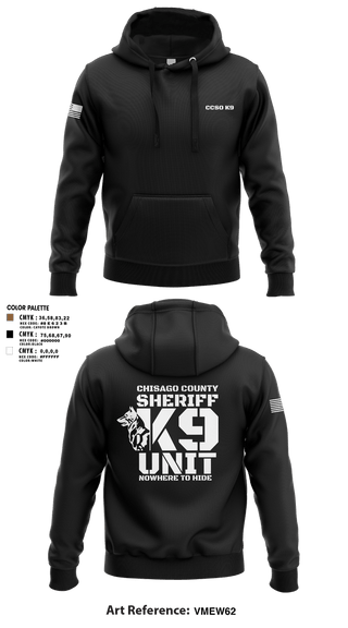 Hoodie, Chisago County K9 Unit, , Teamtime, Team time, sublimation, custom sports apparel, team uniforms, spirit wear, spiritwear, sports uniforms, custom shirts, team store, custom team store, fundraiser sports, apparel fundraiser