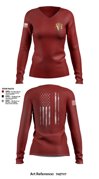 Womens Long Sleeve Vneck Shirt, Venice Fire, Fire Department, Teamtime, Team time, sublimation, custom sports apparel, team uniforms, spirit wear, spiritwear, sports uniforms, custom shirts, team store, custom team store, fundraiser sports, apparel fundraiser