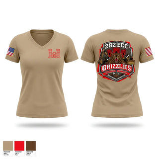 Womens Short Sleeve Vneck Shirt, 282 ECC, Army, Teamtime, Team time, sublimation, custom sports apparel, team uniforms, spirit wear, spiritwear, sports uniforms, custom shirts, team store, custom team store, fundraiser sports, apparel fundraiser