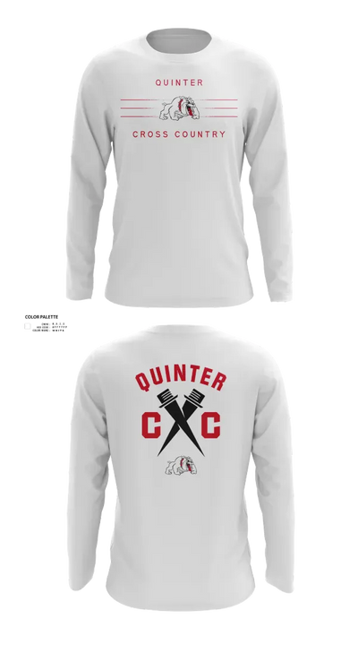 Quinter Bulldogs 74495795 Long Sleeve Performance Shirt 22