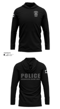 Akwesasne Organized Crime Unit Long Sleeve Performance Shirt with hood - 21