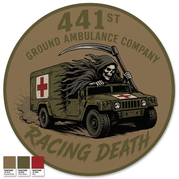 Crew Neck Sweatshirt, 441st Ground Ambulance, Army, Teamtime, Team time, sublimation, custom sports apparel, team uniforms, spirit wear, spiritwear, sports uniforms, custom shirts, team store, custom team store, fundraiser sports, apparel fundraiser