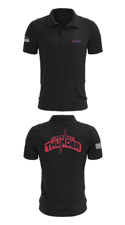 Lake City Thunder 75330803 Short Sleeve Performance Polo - 28