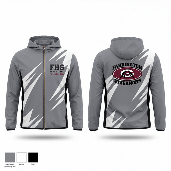 Windbreaker, Farrington GOVs, Wrestling, Teamtime, Team time, sublimation, custom sports apparel, team uniforms, spirit wear, spiritwear, sports uniforms, custom shirts, team store, custom team store, fundraiser sports, apparel fundraiser