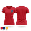 Baker township fire department cr co no 1 54302459 Women's Short Sleeve V-neck Shirt - 1