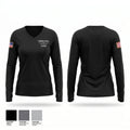 N51 36548738 Women's Long Sleeve V-neck Shirt - 1