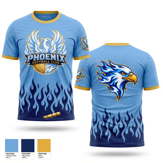 Short Sleeve Performance Shirt, New Jersey Phoenix, Softball, Teamtime, Team time, sublimation, custom sports apparel, team uniforms, spirit wear, spiritwear, sports uniforms, custom shirts, team store, custom team store, fundraiser sports, apparel fundraiser