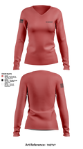 F/1 AVN REGT 18054973 Women's Long Sleeve V-neck Shirt - 4