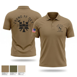 Short Sleeve Performance Polo, 192nd Firefighter Detachment, National Guard, Teamtime, Team time, sublimation, custom sports apparel, team uniforms, spirit wear, spiritwear, sports uniforms, custom shirts, team store, custom team store, fundraiser sports, apparel fundraiser
