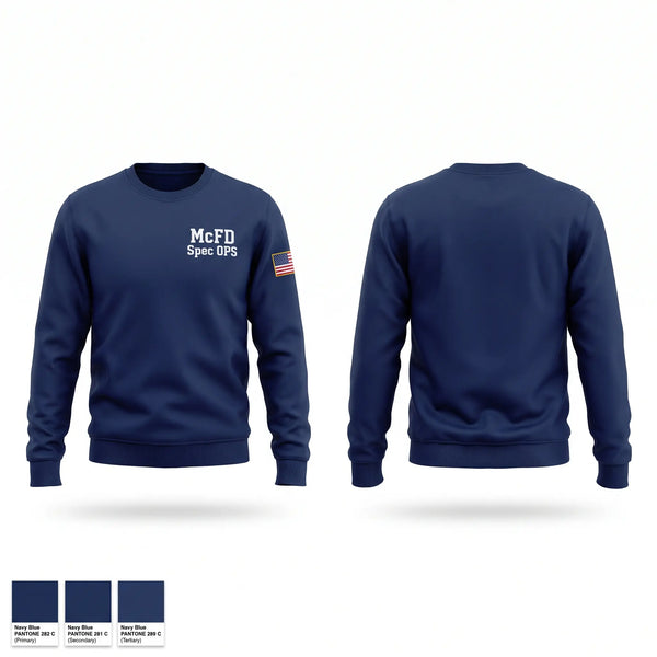 Crew Neck Sweatshirt, McFD Spec OPS, Fire Department, Teamtime, Team time, sublimation, custom sports apparel, team uniforms, spirit wear, spiritwear, sports uniforms, custom shirts, team store, custom team store, fundraiser sports, apparel fundraiser