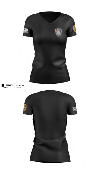 Womens Short Sleeve Vneck Shirt, Aynor Police Department, Police, Teamtime, Team time, sublimation, custom sports apparel, team uniforms, spirit wear, spiritwear, sports uniforms, custom shirts, team store, custom team store, fundraiser sports, apparel fundraiser