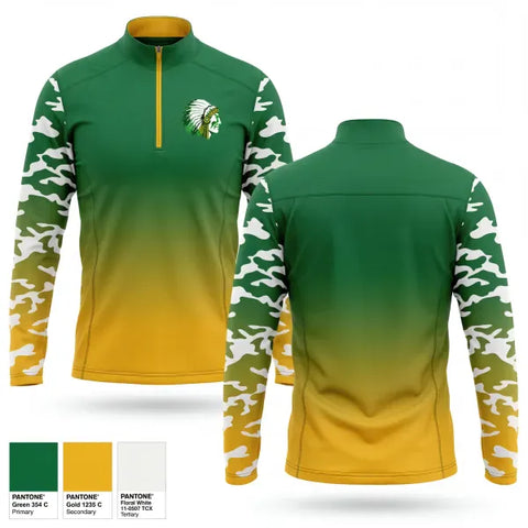 Quarter Zip Jacket, Jemez Valley Warriors, Baseball, Teamtime, Team time, sublimation, custom sports apparel, team uniforms, spirit wear, spiritwear, sports uniforms, custom shirts, team store, custom team store, fundraiser sports, apparel fundraiser