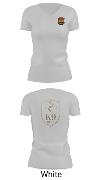 Womens Short Sleeve Vneck Shirt, Kilgore K-9 Unit, Police, Teamtime, Team time, sublimation, custom sports apparel, team uniforms, spirit wear, spiritwear, sports uniforms, custom shirts, team store, custom team store, fundraiser sports, apparel fundraiser