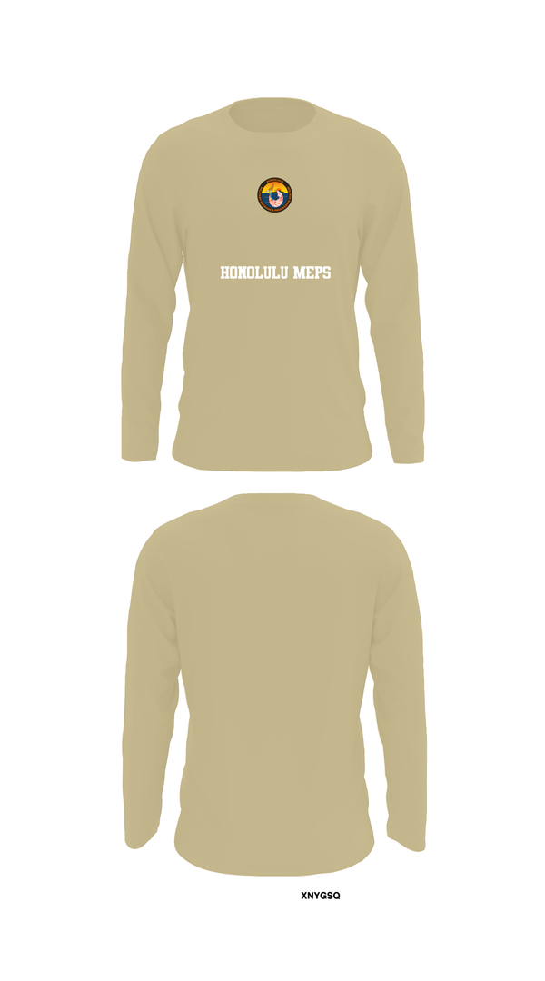 Long Sleeve Performance Shirt, Honolulu MEPS, Navy, Teamtime, Team time, sublimation, custom sports apparel, team uniforms, spirit wear, spiritwear, sports uniforms, custom shirts, team store, custom team store, fundraiser sports, apparel fundraiser