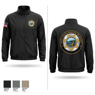 Windbreaker, Marin County Juvenile Hall, Police, Teamtime, Team time, sublimation, custom sports apparel, team uniforms, spirit wear, spiritwear, sports uniforms, custom shirts, team store, custom team store, fundraiser sports, apparel fundraiser
