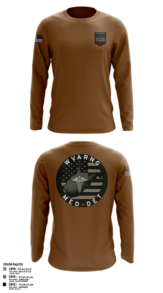 Long Sleeve Performance Shirt, WV ARNG Med Det, , Teamtime, Team time, sublimation, custom sports apparel, team uniforms, spirit wear, spiritwear, sports uniforms, custom shirts, team store, custom team store, fundraiser sports, apparel fundraiser