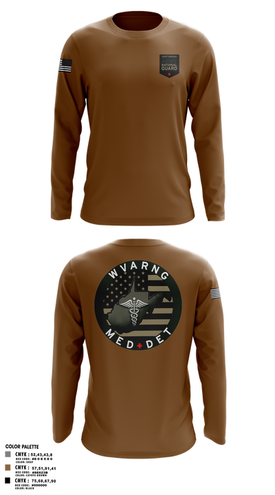 WV ARNG Med Det 75536426 Long Sleeve Performance Shirt 2