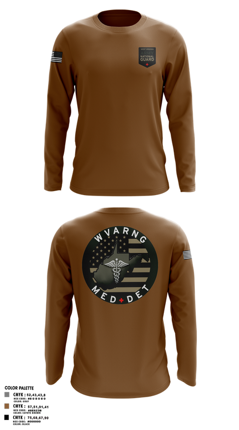 Long Sleeve Performance Shirt, WV ARNG Med Det, , Teamtime, Team time, sublimation, custom sports apparel, team uniforms, spirit wear, spiritwear, sports uniforms, custom shirts, team store, custom team store, fundraiser sports, apparel fundraiser
