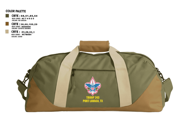 Duffle Bag, Scouts BSA, Spirit Store, Teamtime, Team time, sublimation, custom sports apparel, team uniforms, spirit wear, spiritwear, sports uniforms, custom shirts, team store, custom team store, fundraiser sports, apparel fundraiser