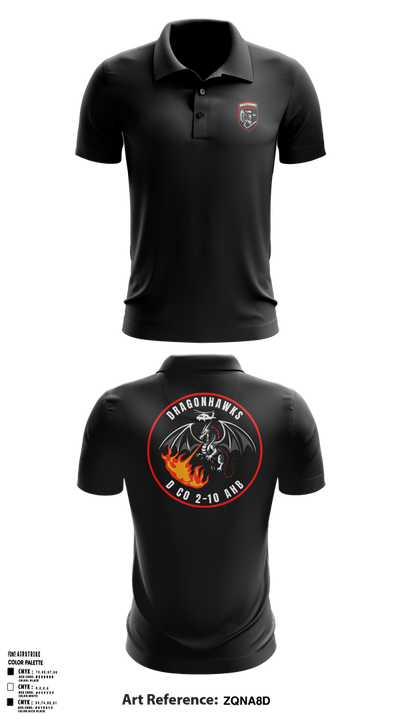 2-10 AHB Knighthawks Short Sleeve Performance Polo - 17