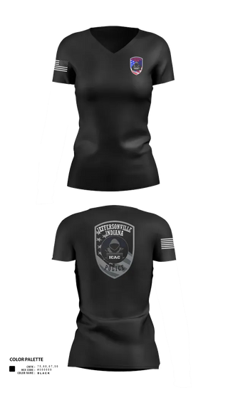 Womens Short Sleeve Vneck Shirt, JPD, Police, Teamtime, Team time, sublimation, custom sports apparel, team uniforms, spirit wear, spiritwear, sports uniforms, custom shirts, team store, custom team store, fundraiser sports, apparel fundraiser