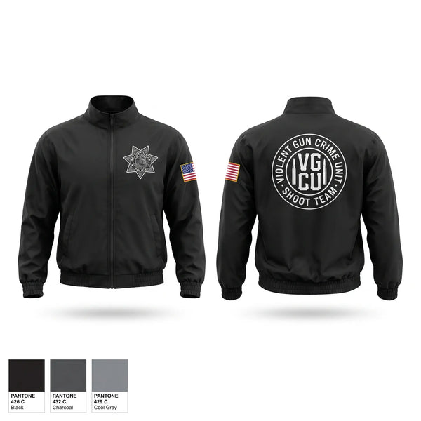Windbreaker, Violent Gun Crime Unit, Police, Teamtime, Team time, sublimation, custom sports apparel, team uniforms, spirit wear, spiritwear, sports uniforms, custom shirts, team store, custom team store, fundraiser sports, apparel fundraiser