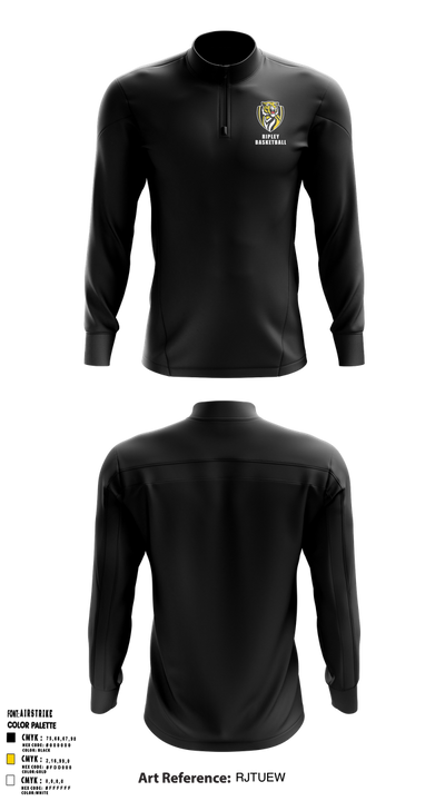 Ripley Middle School Basketball 22825718 Quarter Zip Jacket - 2