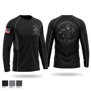 Long Sleeve Performance Shirt, Markham Police K9 Unit, Police, Teamtime, Team time, sublimation, custom sports apparel, team uniforms, spirit wear, spiritwear, sports uniforms, custom shirts, team store, custom team store, fundraiser sports, apparel fundraiser