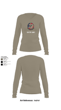 910th AMU 89979521 Women's Long Sleeve V-neck Shirt - 62