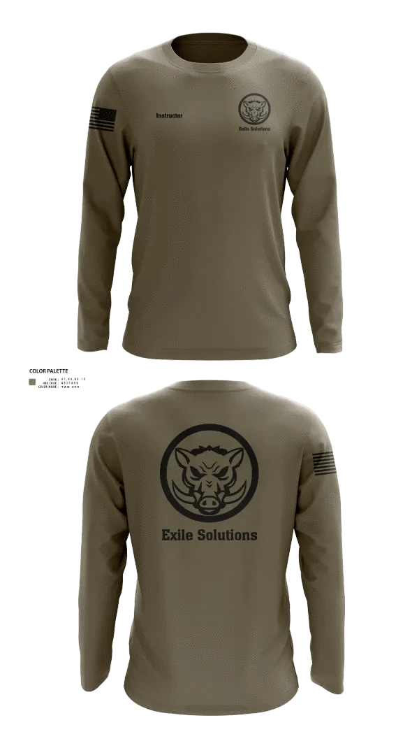 Long Sleeve Performance Shirt, Exile Solutions, Police, Teamtime, Team time, sublimation, custom sports apparel, team uniforms, spirit wear, spiritwear, sports uniforms, custom shirts, team store, custom team store, fundraiser sports, apparel fundraiser