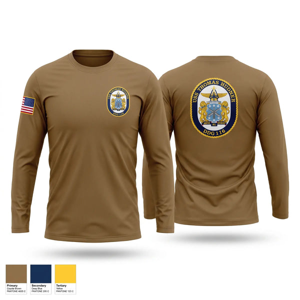 Long Sleeve Performance Shirt, Thomas Hudner, Navy, Teamtime, Team time, sublimation, custom sports apparel, team uniforms, spirit wear, spiritwear, sports uniforms, custom shirts, team store, custom team store, fundraiser sports, apparel fundraiser