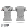 vertical deployment Women's Short Sleeve V-neck Shirt - 1