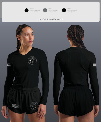 CERT 54440153 Women's Long Sleeve V-neck Shirt - 1